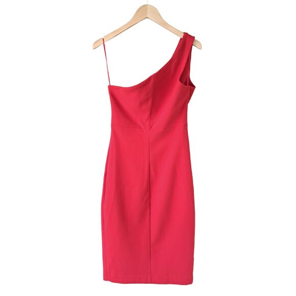 LIKELY Lisette Red One-shoulder Pencil Midi Dress Size 4 - Picture 10 of 10